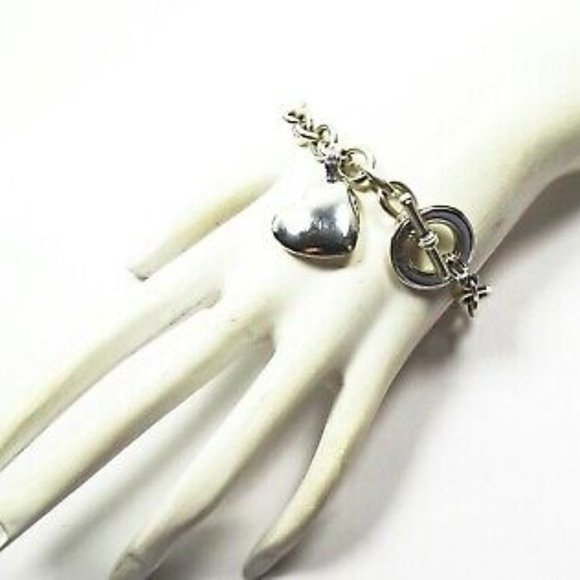 LAGOS Caviar Sterling Silver Heart Charm and Chain Bracelet - Picture 6 of 7